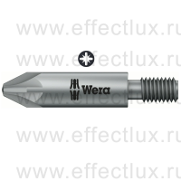 WERA 855/12 PZ Бита универсальная для винтов Pozidriv вязко-твёрдая, хвостовик с резьбой M 5, PZ 2 x 44,5 мм. WE-065129