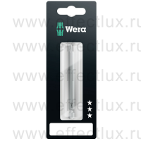 WERA 855/4 Z SB PZ Бита универсальная в SB упаковке для винтов Pozidriv, вязко-твёрдая, 1/4" E6.3, PZ 3 x 89 мм. WE-073525