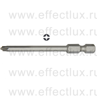 WERA 855/4 PZ/S Бита для винтов PlusMinus Pozidriv/шлиц, вязко-твёрдая 1/4" E6.3, # 1 x 70 мм. WE-059896