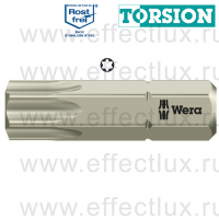WERA 3867/1 TORX® TS TX40 Бита торсионная для винтов TORX®, из нержавеющей стали, 1/4" C6.3, TX 40 x 25 мм. WE-071038
