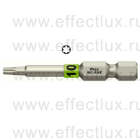 WERA 867/4 TORX® HF TX10 Бита для винтов TORX® с фиксирующей функцией, 1/4" E6.3, TX 10 x 50 мм. WE-060506