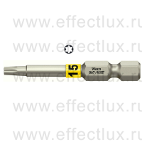 WERA 867/4 TORX® HF TX15 Бита для винтов TORX® с фиксирующей функцией, 1/4" E6.3, TX 15 x 50 мм. WE-060507
