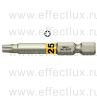 WERA 867/4 TORX® HF TX25 Бита для винтов TORX® с фиксирующей функцией, 1/4" E6.3, TX 25 x 50 мм. WE-060509