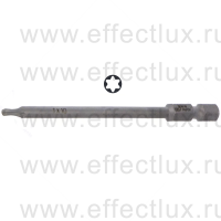 WERA 867/4 TORX® KK TX10 Бита универсальная для винтов TORX® с шариковым наконечником, вязко-твёрдая, 1/4" E6.3, TX 10 x 89 мм. WE-059700