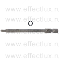 WERA 867/4 TORX® KK TX15 Бита универсальная для винтов TORX® с шариковым наконечником, вязко-твёрдая, 1/4" E6.3, TX 15 x 89 мм. WE-059701