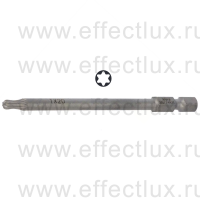 WERA 867/4 TORX® KK TX20 Бита универсальная для винтов TORX® с шариковым наконечником, вязко-твёрдая, 1/4" E6.3, TX 20 x 89 мм. WE-059702