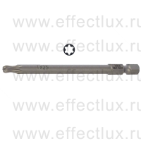 WERA 867/4 TORX® KK TX25 Бита универсальная для винтов TORX® с шариковым наконечником, вязко-твёрдая, 1/4" E6.3, TX 25 x 89 мм. WE-059703