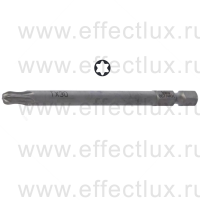 WERA 867/4 TORX® KK TX30 Бита универсальная для винтов TORX® с шариковым наконечником, вязко-твёрдая, 1/4" E6.3, TX 30 x 89 мм. WE-059704