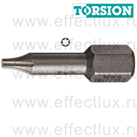WERA 867/1 TORX® TZ TX7 Бита торсионная для винтов TORX®, вязко-твёрдая, 1/4" C6.3, TX 7 x 25 мм. WE-066302