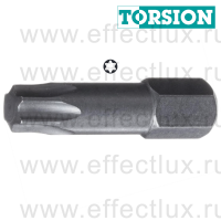 WERA 867/1 TORX® TZ TX30 Бита торсионная для винтов TORX®, вязко-твёрдая, 1/4" C6.3, TX 30 x 25 мм. WE-066315