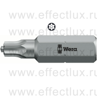 WERA 867/1 ZA TORX® TX15 Бита с цапфой для винтов с профилем TORX® вязко-твёрдая, 1/4" C6.3, TX 15 x 25 мм. WE-066081