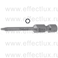 WERA 867/4 Z TORX® TX6-50 Бита универсальная для винтов TORX®, вязко-твёрдая, 1/4" E6.3, TX 6 x 50 мм. WE-308428