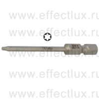 WERA 867/4 Z TORX® TX7-50 Бита универсальная для винтов TORX®, вязко-твёрдая, 1/4" E6.3, TX 7 x 50 мм. WE-160830