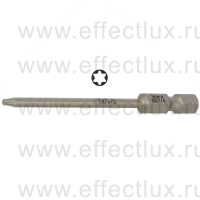 WERA 867/4 Z TORX® TX7-70 Бита универсальная для винтов TORX®, вязко-твёрдая, 1/4" E6.3, TX 7 x 70 мм. WE-345047
