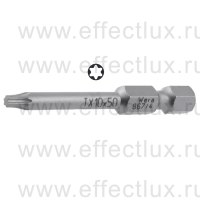 WERA 867/4 Z TORX® TX10-50 Бита универсальная для винтов TORX®, вязко-твёрдая, 1/4" E6.3, TX 10 x 50 мм. WE-060132