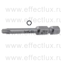 WERA 867/4 Z TORX® TX15-50 Бита универсальная для винтов TORX®, вязко-твёрдая, 1/4" E6.3, TX 15 x 50 мм. WE-060133