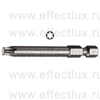 WERA 867/4 Z TORX® TX27-50 Бита универсальная для винтов TORX®, вязко-твёрдая, 1/4" E6.3, TX 27 x 50 мм. WE-060136