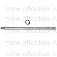WERA 867/4 Z TORX® TX27-152 Бита универсальная для винтов TORX®, вязко-твёрдая, 1/4" E6.3, TX 27 x 152 мм. WE-060200