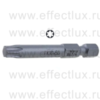WERA 867/4 Z TORX® TX30-50 Бита универсальная для винтов TORX®, вязко-твёрдая, 1/4" E6.3, TX 30 x 50 мм. WE-060137