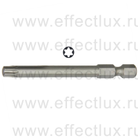 WERA 867/4 Z TORX® TX30-70 Бита универсальная для винтов TORX®, вязко-твёрдая, 1/4" E6.3, TX 30 x 70 мм. WE-060125