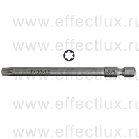 WERA 867/4 Z TORX® TX30-89 Бита универсальная для винтов TORX®, вязко-твёрдая, 1/4" E6.3, TX 30 x 89 мм. WE-060191