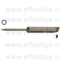 WERA 867/9 C TORX® TX1 Бита для винтов TORX® твёрдое исполнение, с хвостовиком Halfmoon 4 мм., TX 1 x 44 мм. WE-135220