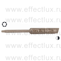 WERA 867/9 C TORX® TX4 Бита для винтов TORX® твёрдое исполнение, с хвостовиком Halfmoon 4 мм., TX 4 x 44 мм. WE-345352