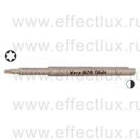 WERA 867/9 C TORX® TX6-64 Бита для винтов TORX® твёрдое исполнение, с хвостовиком Halfmoon 4 мм., TX 6 x 64 мм. WE-345056