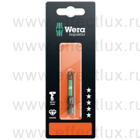 WERA 867/4 IMP DC TORX® TX20 SB SiS Impaktor Бита ударная с алмазным напылением наконечника в SB упаковке, 1/4" C6.3, 1xTX20x50 мм. WE-073964