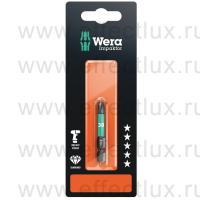 WERA 867/4 IMP DC TORX® TX30 SB SiS Impaktor Бита ударная с алмазным напылением наконечника в SB упаковке, 1/4" C6.3, 1xTX30x50 мм. WE-073966