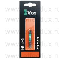 WERA 867/4 IMP DC TORX® TX40 SB SiS Impaktor Бита ударная с алмазным напылением наконечника в SB упаковке, 1/4" C6.3, 1xTX40x50 мм. WE-073967