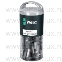 WERA 867/1 TORX® DIY 100 SiS TX30 Набор бит универсальных для винтов TORX® в пластиковой тубе, вязко-твёрдые, 1/4" C6.3, 100 х TX 30 x 25 мм. WE-072451