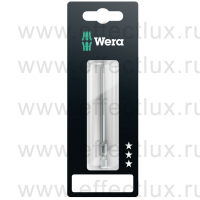 WERA 867/4 Z TORX® Бита универсальная в SB упаковке для винтов TORX®, вязко-твёрдая, 1/4" E6.3, 1xTX10x89 мм. WE-073526