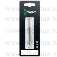WERA 867/4 Z TORX® Бита универсальная в SB упаковке для винтов TORX®, вязко-твёрдая, 1/4" E6.3, 1xTX15x89 мм. WE-073527