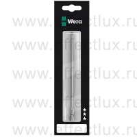 WERA 867/4 Z TORX® Бита универсальная в SB упаковке для винтов TORX®, вязко-твёрдая, 1/4" E6.3, 1xTX15x152 мм. WE-136312