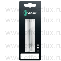 WERA 867/4 Z TORX® Бита универсальная в SB упаковке для винтов TORX®, вязко-твёрдая, 1/4" E6.3, 1xTX20x89 мм. WE-073528