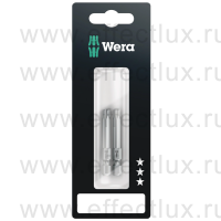 WERA 867/4 Z TORX® Набор бит универсальных в SB упаковке для винтов TORX®, вязко-твёрдые, 1/4" E6.3, 2xTX30x50 мм. WE-073724