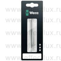 WERA 867/4 Z TORX® Бита универсальная в SB упаковке для винтов TORX®, вязко-твёрдая, 1/4" E6.3, 1xTX30x89 мм. WE-073530
