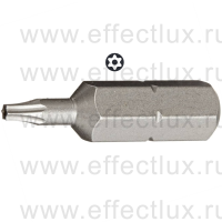 WERA 867/1 Z TORX® BO TX7 Бита универсальная для винтов TORX® с отверстием, 1/4" C6.3, TX 7 x 25 мм. WE-066497