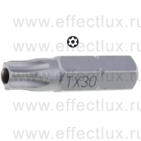 WERA 867/1 Z TORX® BO TX30 Бита универсальная для винтов TORX® с отверстием, 1/4" C6.3, TX 30 x 25 мм. WE-066525