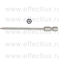 WERA 867/4 Z TORX® BO TX8-89 Бита универсальная для винтов TORX® с отверстием, 1/4" E6.3, TX 8 x 89 мм. WE-060048
