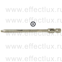 WERA 867/4 Z TORX® BO TX9-89 Бита универсальная для винтов TORX® с отверстием, 1/4" E6.3, TX 9 x 89 мм. WE-060049