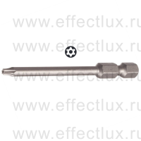 WERA 867/4 Z TORX® BO TX10-70 Бита универсальная для винтов TORX® с отверстием, 1/4" E6.3, TX 10 x 70 мм. WE-060140
