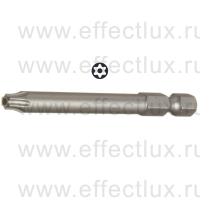 WERA 867/4 Z TORX® BO TX25-70 Бита универсальная для винтов TORX® с отверстием, 1/4" E6.3, TX 25 x 70 мм. WE-060143