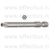 WERA 867/4 Z TORX® BO TX27-70 Бита универсальная для винтов TORX® с отверстием, 1/4" E6.3, TX 27 x 70 мм. WE-060144