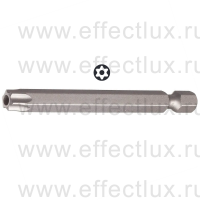 WERA 867/4 Z TORX® BO TX40-70 Бита универсальная для винтов TORX® с отверстием, 1/4" E6.3, TX 40 x 70 мм. WE-060146