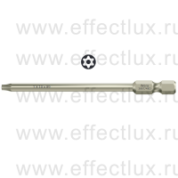 WERA 3867/4 TORX® BO TX10Х89 Бита для винтов TORX® с отверстием из нержавеющей стали, 1/4" E6.3, TX 10 x 89 мм. WE-071089