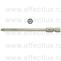 WERA 3867/4 TORX® BO TX15Х89 Бита для винтов TORX® с отверстием из нержавеющей стали, 1/4" E6.3, TX 15 x 89 мм. WE-071090