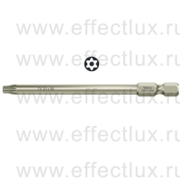 WERA 3867/4 TORX® BO TX20Х89 Бита для винтов TORX® с отверстием из нержавеющей стали, 1/4" E6.3, TX 20 x 89 мм. WE-071091