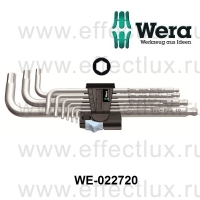 WERA 3950/9 Hex-Plus Stainless 1 Набор Г-образных ключей, метрических, нержавеющая сталь, 9 предметов WE-022720